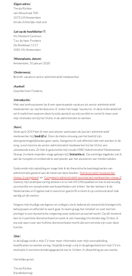 Voorbeeld Motivatiebrief Administratief Medewerker (2025)