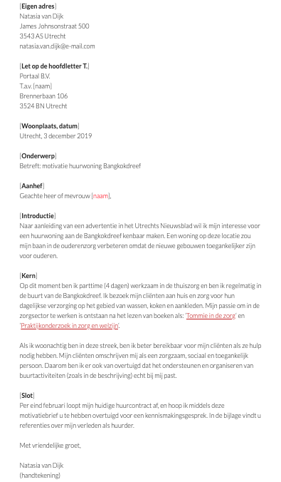 Voorbeeld Motivatiebrief Huurwoning (2025)